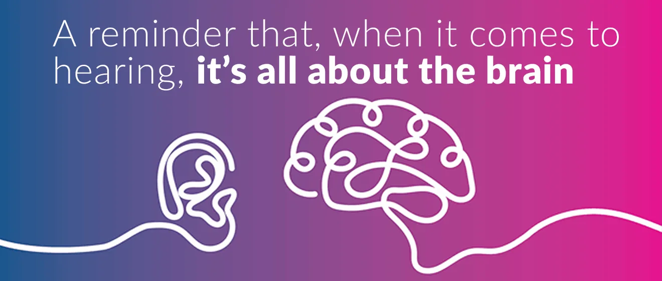 Ear and brain illustration.