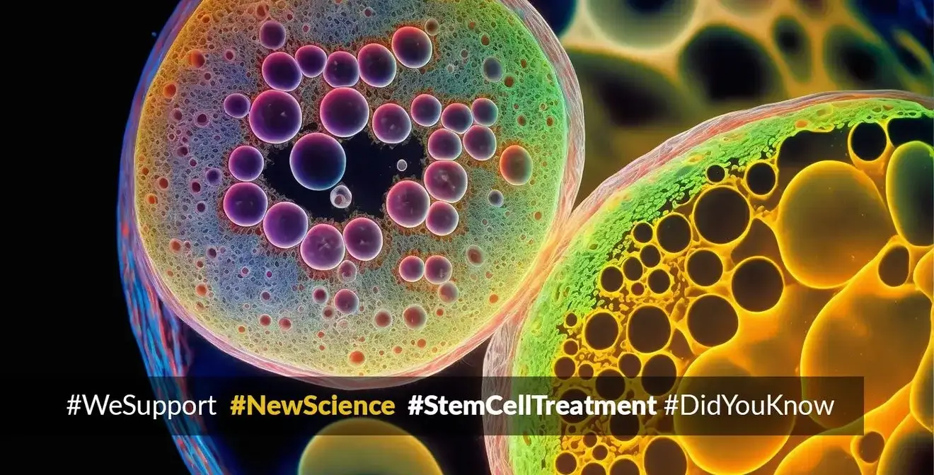 Colorful microscopic cells image.