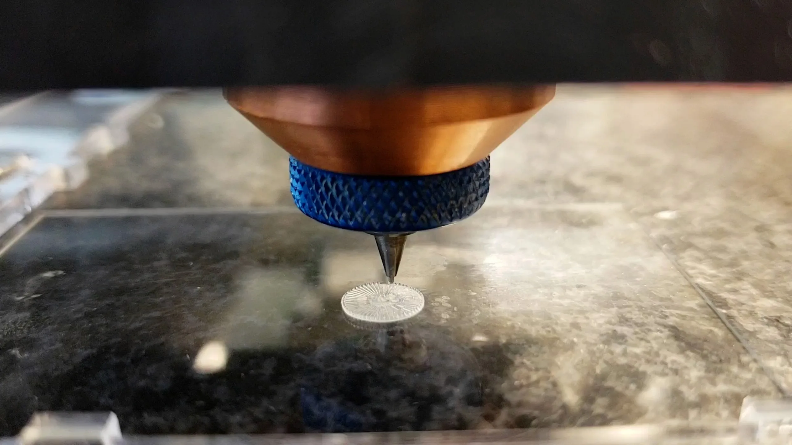3D printer nozzle close-up