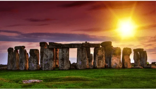 Stonehenge at sunset