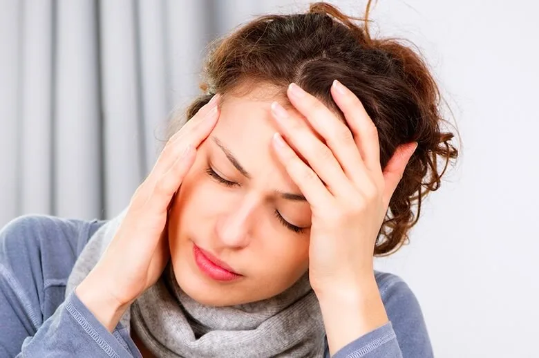 Person with a headache