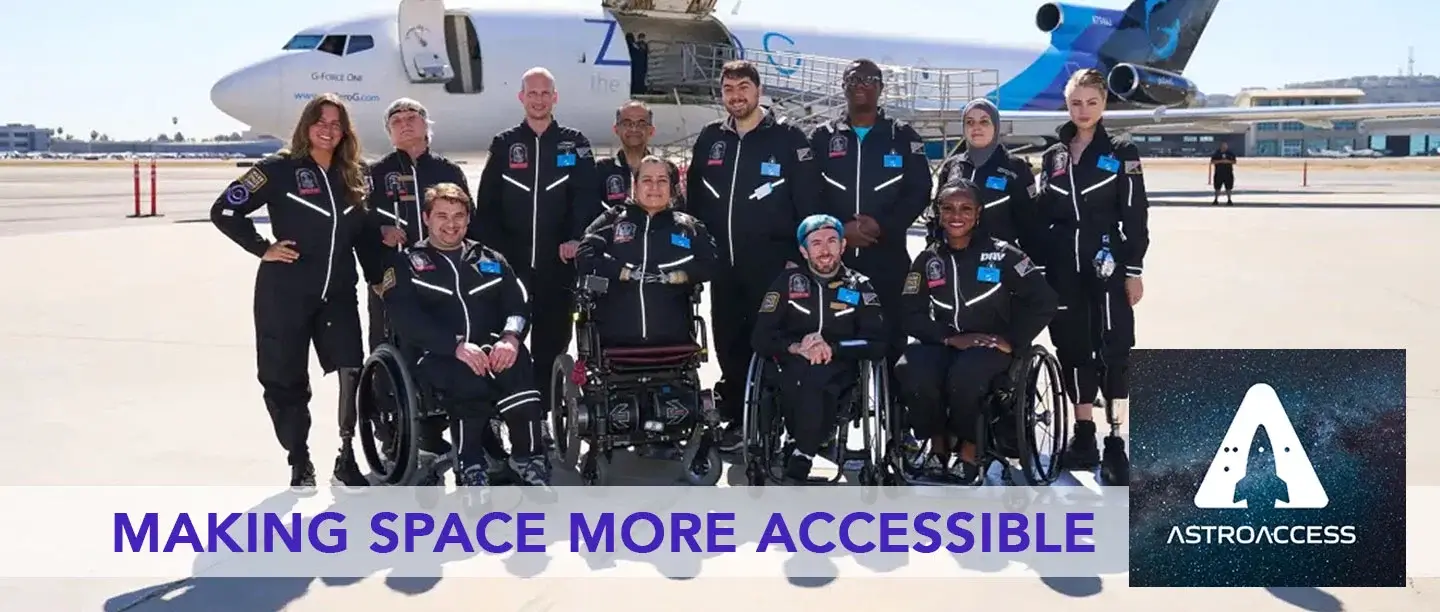 Group of astronauts with disabilities