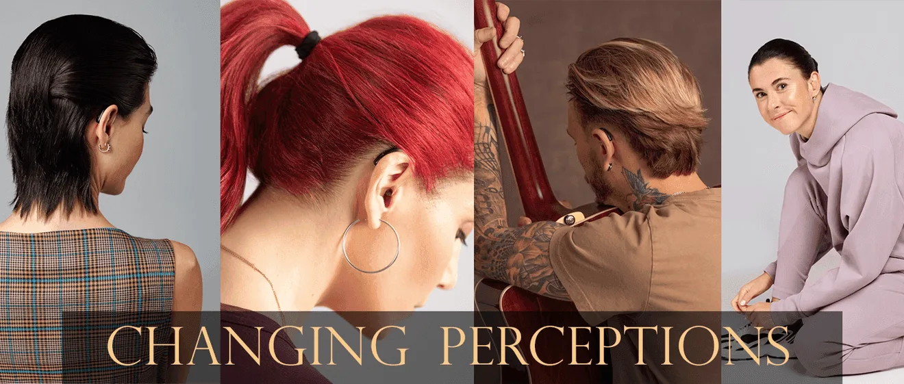 Four diverse hairstyles showcased.