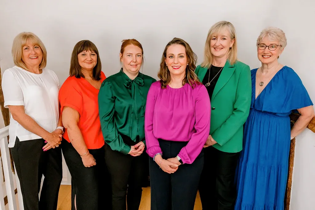 Bridgitte Harley with members of The Hearing Clinic admin team
