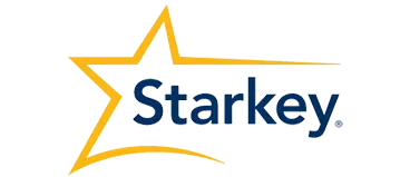 Starkey logo with star.
