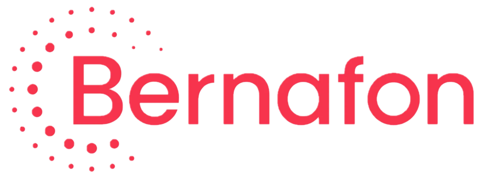 Red Bernafon logo design.